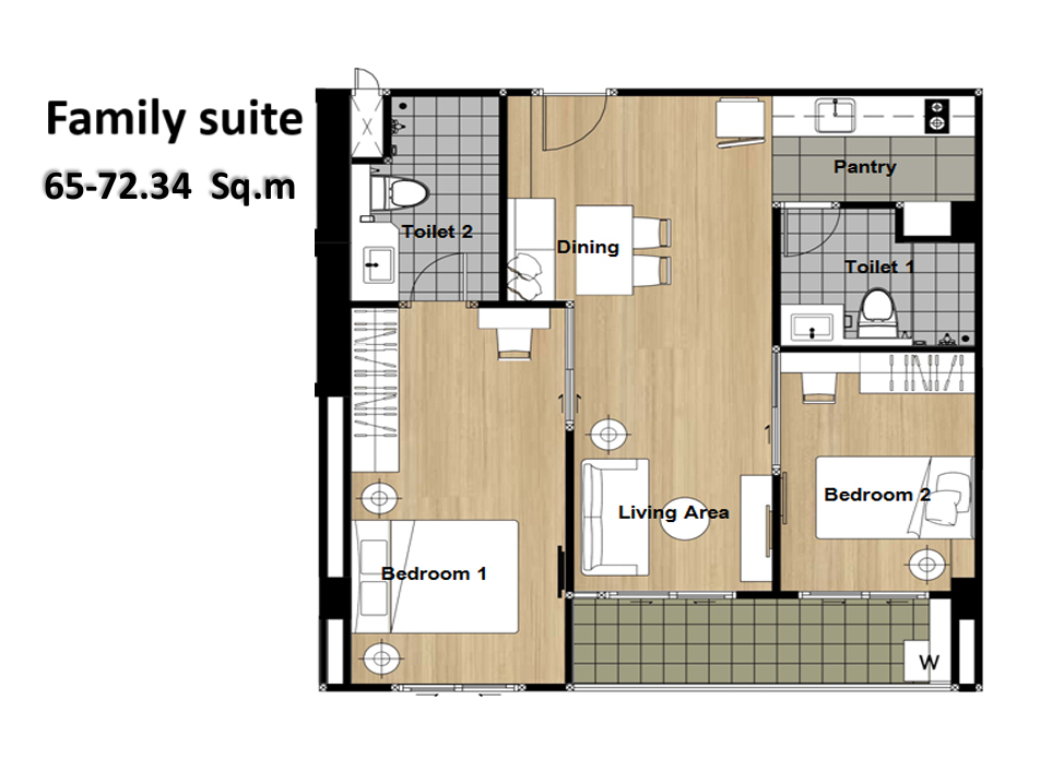 layout Family Suite room